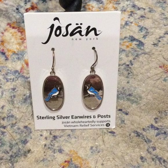 Josan Sterling Silver Bird Earrings - Picture 1 of 2
